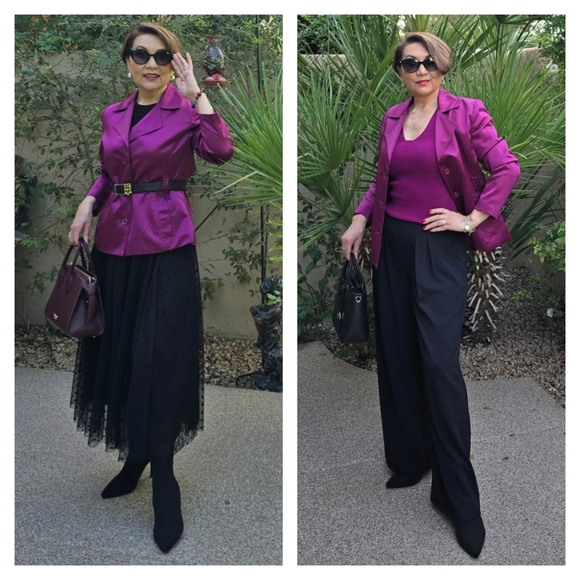Express Jackets & Blazers - Express Design Studio Purple Blazer, Size S